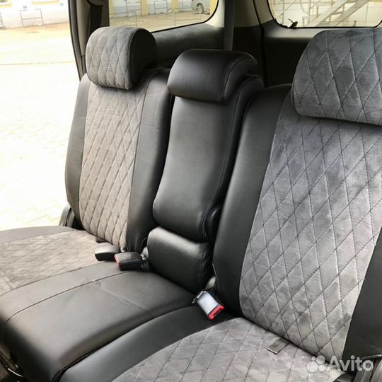 Авточехлы из экокожи toyota wish