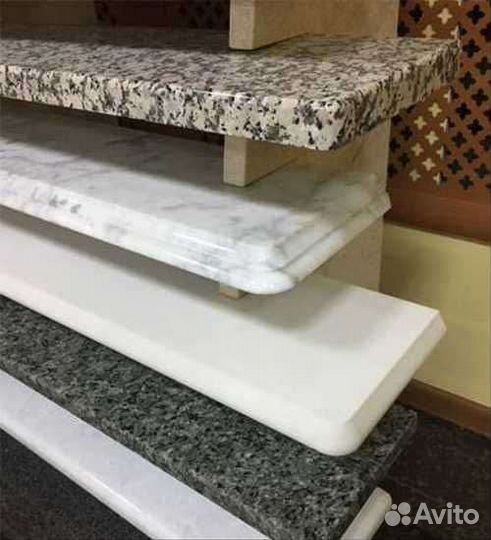 Подоконники из камня(гранит мрамор кварц акрил)