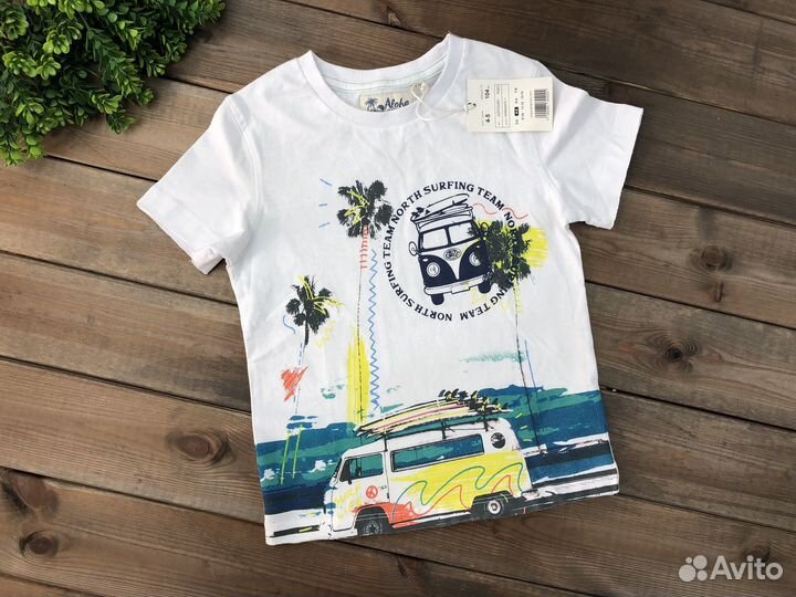 Футболка яркая для мальчика 104 110 Италия