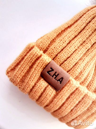 Шапка детская, утеплённая, на 1-2 года