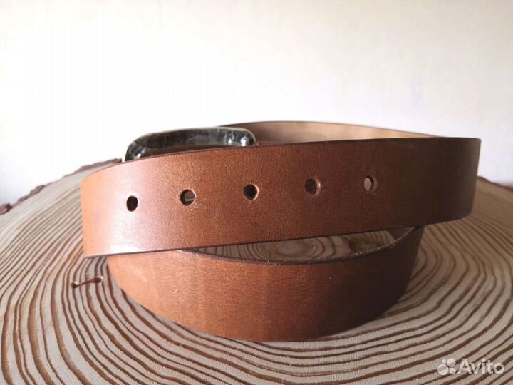 Ремень ручной работы. Кожа