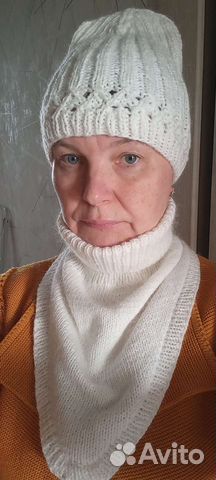 Комплект шапка и снуд