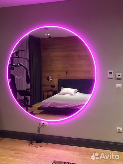 Зеркало с парящей подсветкой