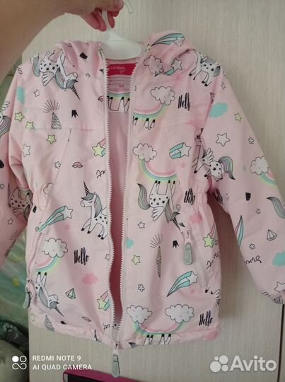 Куртка ветровка для девочки 110 осень веснв
