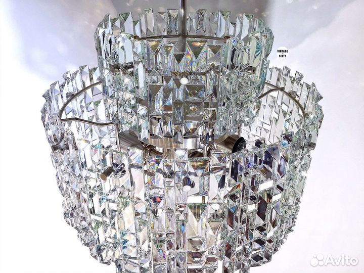 Люстра хрустальная большая, ссср, 80-е гг