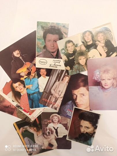 Карманные календари артисты 47 штук