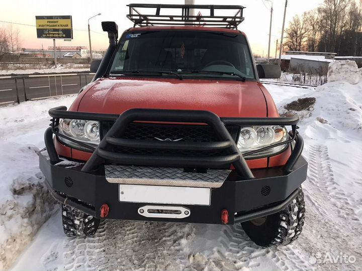 Передний бампер Гладиатор с кенгурином УАЗ Патриот