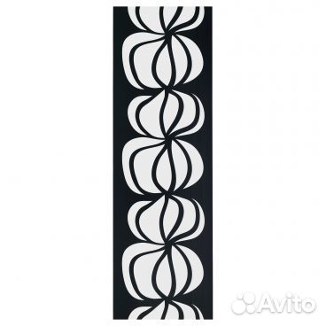 Гардина узкая Улла-стина Икеа и держатель к ней