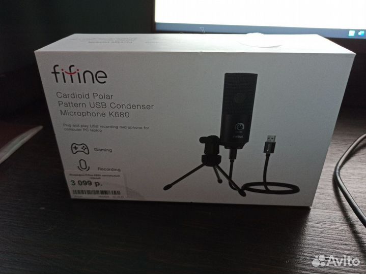 Конденсаторный USB микрофон Fifine K680