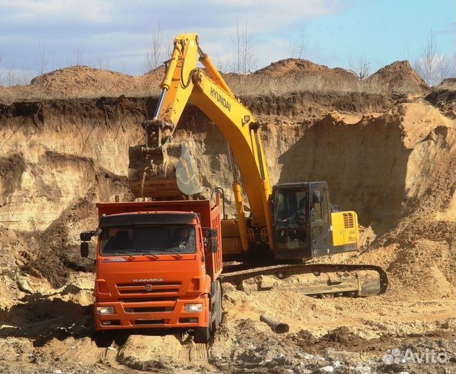 Песок щебень