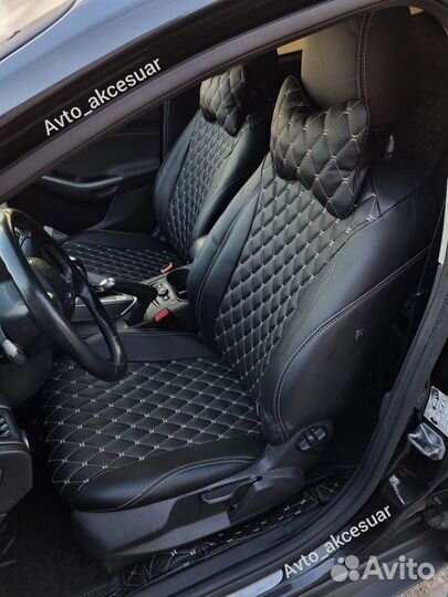 Чехлы Ford Focus 3 - Мондео 4 - VW Polo Бежевой