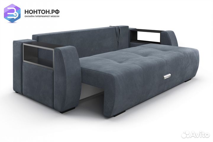 Диван еврокнижка Мальтида серый