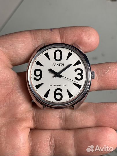 Полный комплект:часы Ракета-BIG zero зеро СССР NOS