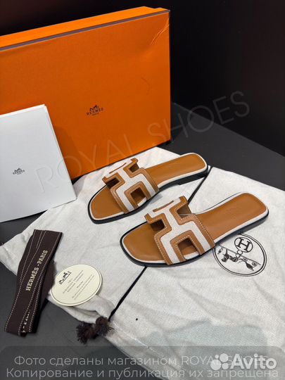 Шлепанцы женские Hermes Oran Slide