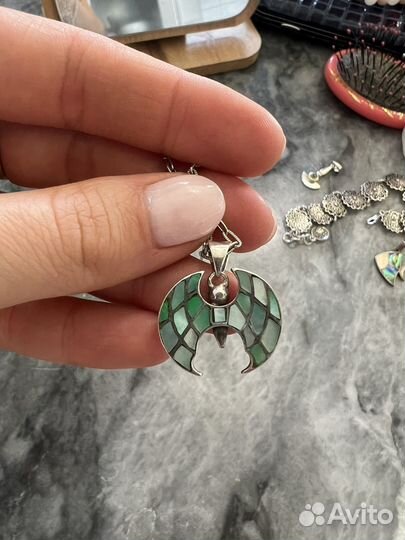 Серебряное колье