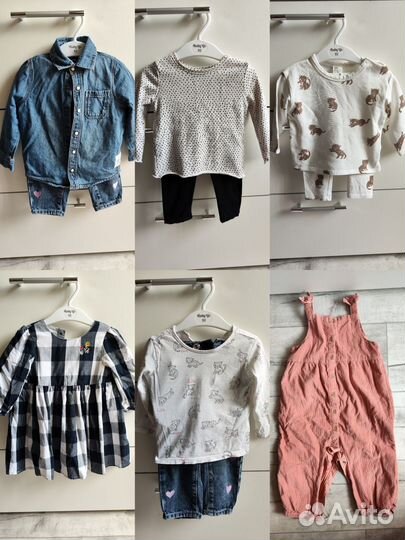 Вещи пакетом на девочку 74 80 hm GJ primark
