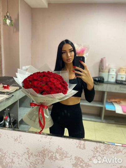 Розы оптом высокие