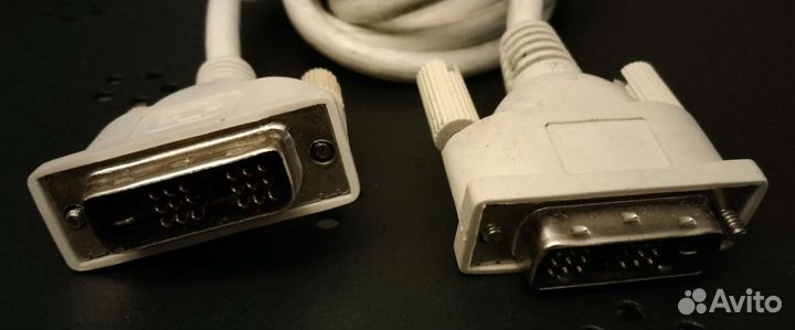 Кабель для монитора DVI-DVI, 1,5 метра,белый