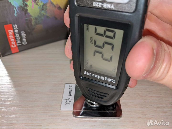 Новый толщиномер Yunombo YNB-220 (видит оцинковку)