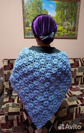 Шаль ручной работы
