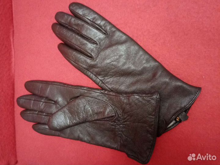 Перчатки 7разм. Натур.кожа+шерсть, Италия