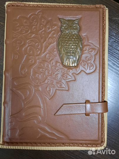 Кожаный ежедневник А5 ручной работы, недатирован