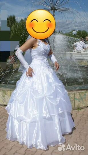 Свадебное платье размер 46-52