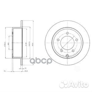BG4179 Диск тормозной chrysler sebring/dodge CA