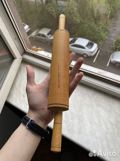 Скалка для теста деревянная