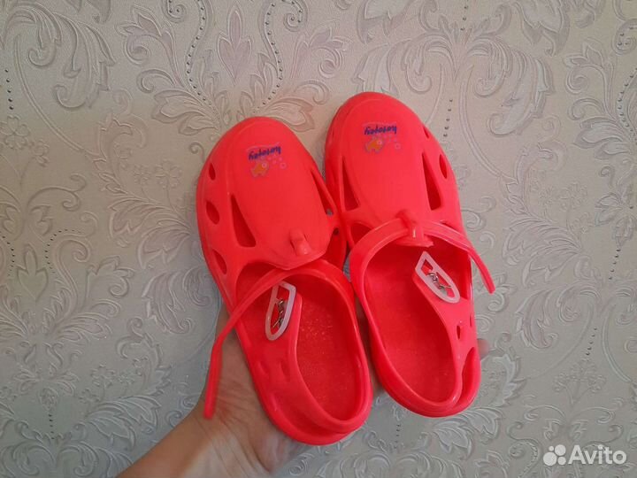 Резиновые сандали для девочки 28-29размер