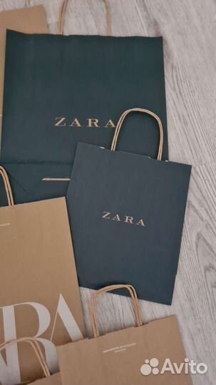 Бумажные пакеты Zara, Love republic, mango и др