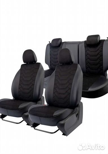 Авточехлы из экокожи Лада Веста