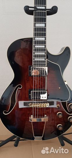 Гитара Ibanez Artcore AG95QA-DBS новая с кофром