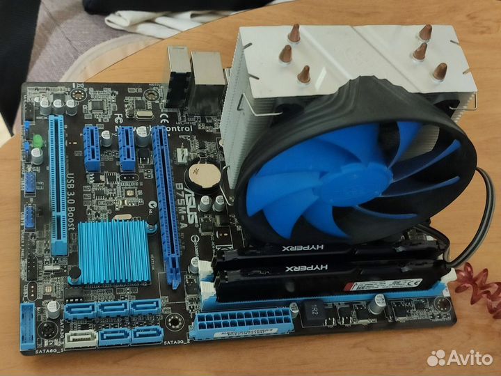 Материнская плата с процессором и озу