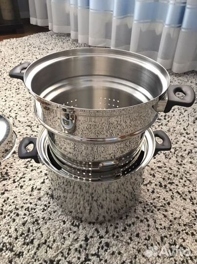 Кастрюля iCook 8 литров со вставками