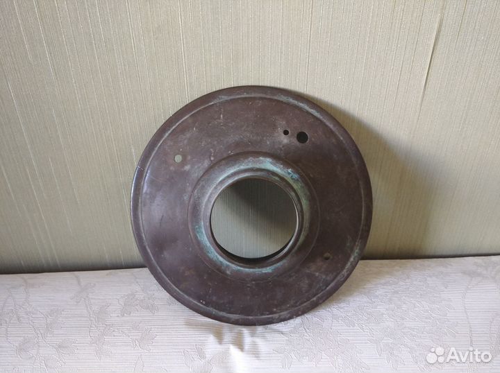 Крышка от самовара, латунь, диаметр 22 см