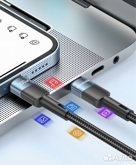 Зарядный кабель Type-C/Type-C