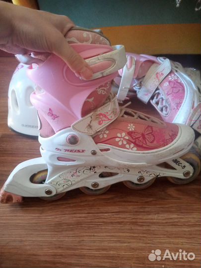 Роликовые коньки детские с защитой