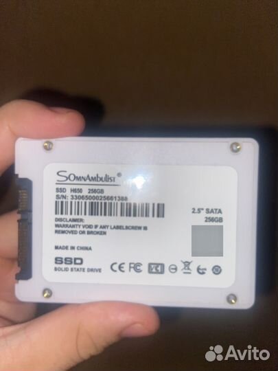 Ssd 2,5 SATA 256 gb Somnambulist
