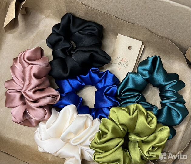 Резинка для волос (атлас, шелк )