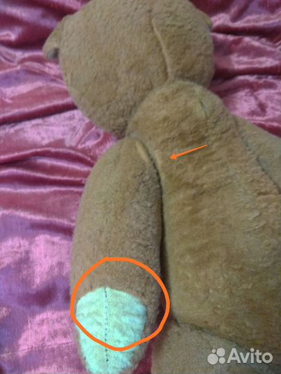 Плюшевый медведь. ссср. Винтаж