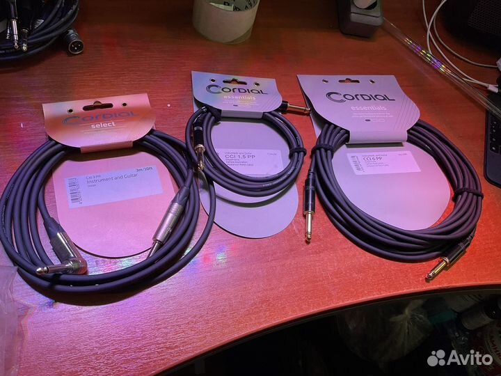 Гитарные (инструментальные) провода Cordial, Proel