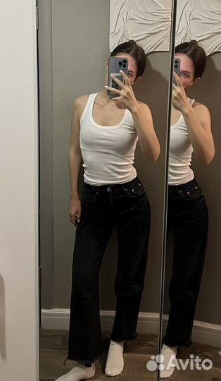 Прямые джинсы zara