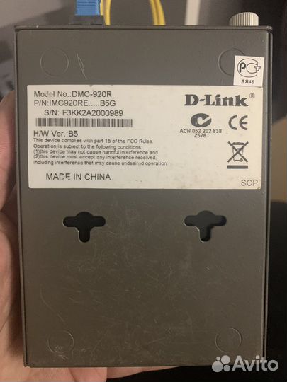 DMC-920R D-Link Оптический WDM медиаконвертер