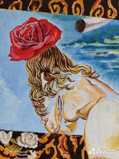 Картина маслом, сюрреализм, ню