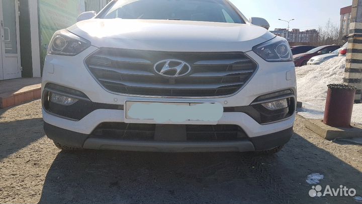 Сетка на решетку переднего бампера Санта фе