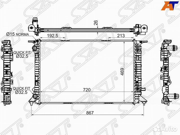 Радиатор охлаждения Ауди А6 11