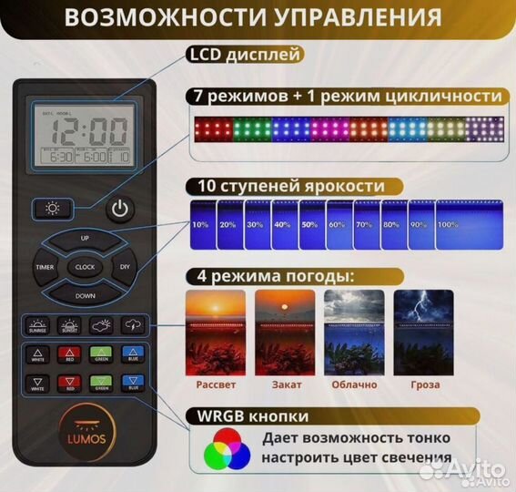 Светильник аквариумный 90-110 см, Новый