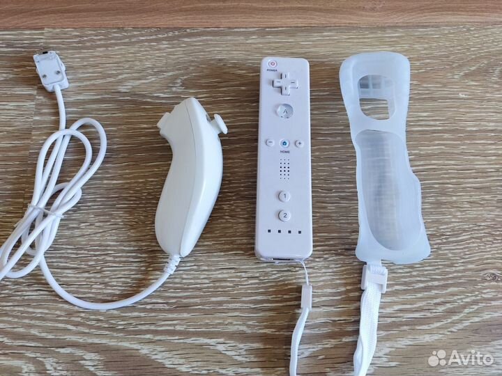 Wii Controller+Wii Nunchuk+чехол