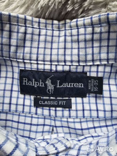 Рубашка Оксфорд Polo Ralph Lauren Винтаж оригинал